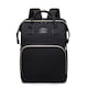 image 1 of Multifunctional Folding Cot and Changing Bag | Black | Black