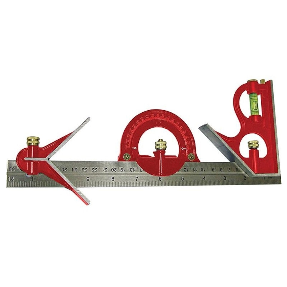 image 1 of Faithfull Combination Square Set 300mm (12in) - Multi Colour - One Size