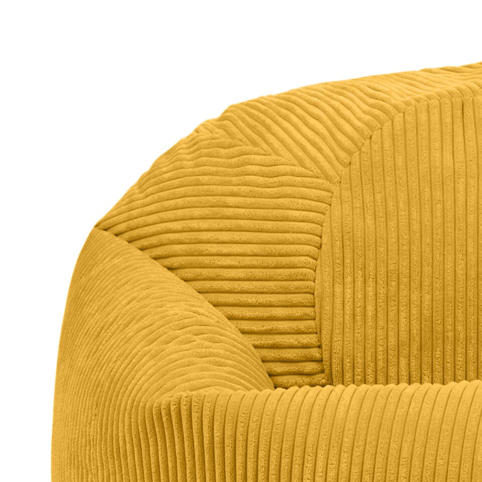 image 1 of Kingston Classic Beanbag Corduroy Yellow Set of 2 | Yellow | Yellow | 2