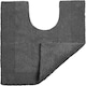 image 5 of Heavyweight Reversible Pedestal Toilet Mat - Charcoal Grey