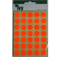 Pack of 140 Red Dots Self Adhesive Labels 13mm Diameters