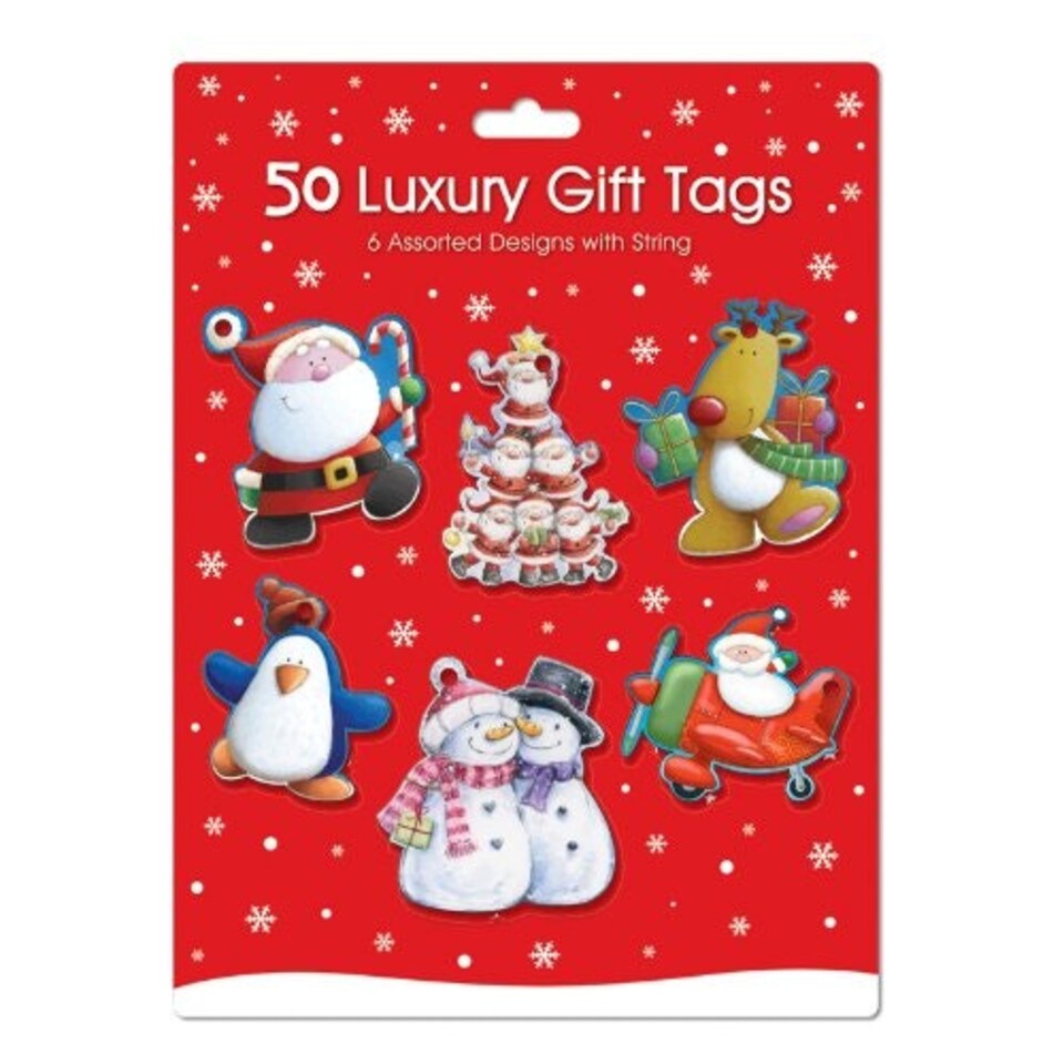 image 1 of Pack Of 50 Luxury Christmas Gift Tags