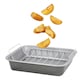 image 3 of 36cm Non-Stick Stainless Steel Curved Roasting Rack & Tray for Ovens Silver