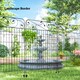 image 7 of Outsunny Decorative Garden Fencing 4PCs 43in x 11.5ft Metal Border Edging