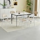 image 6 of Set of 6 Folding Dining Chairs with Metal Frame and Padded Seats