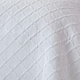 image 3 of Homescapes White Cotton Contemporary Diamond Pattern Matelassé Bedspread - King | White