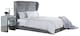 image 1 of Dakota Ottoman Storage Bed King Platinum | Grey | Platinum