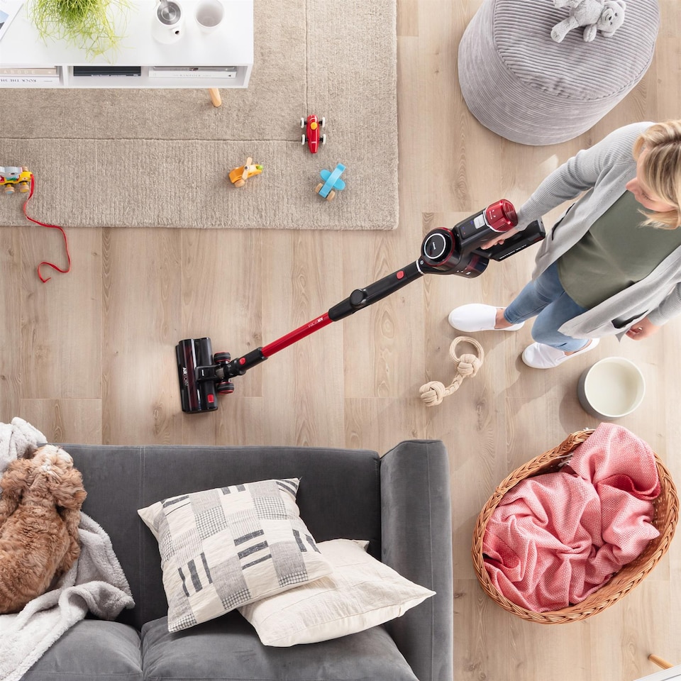 image 1 of Ewbank EW3040 AIRSTORM1 2-in-1 Cordless Pet Stick Vacuum Cleaner, Red