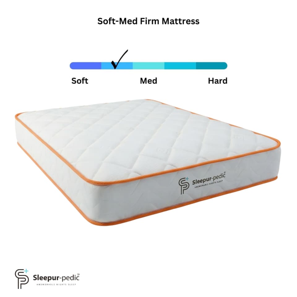 image 1 of Single Memory Infused Foam and Spring Mattress, 17cm Thick, 90 X 190cm,