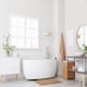 image 4 of Marlow Collection Soft Touch Non-Slip Bathroom Rug in Walnut (45cm x 75cm)