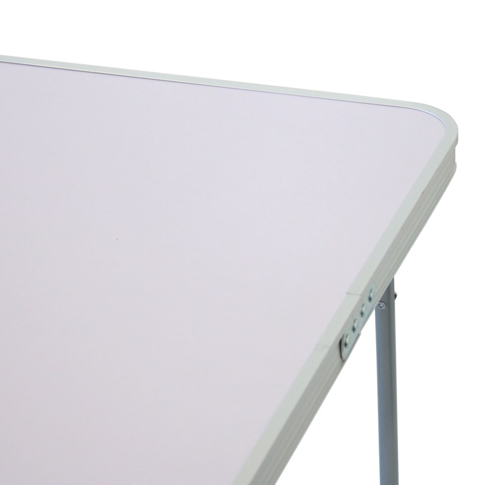 image 1 of 80cm Portable Folding Outdoor Camping Kitchen Work Top Table | White