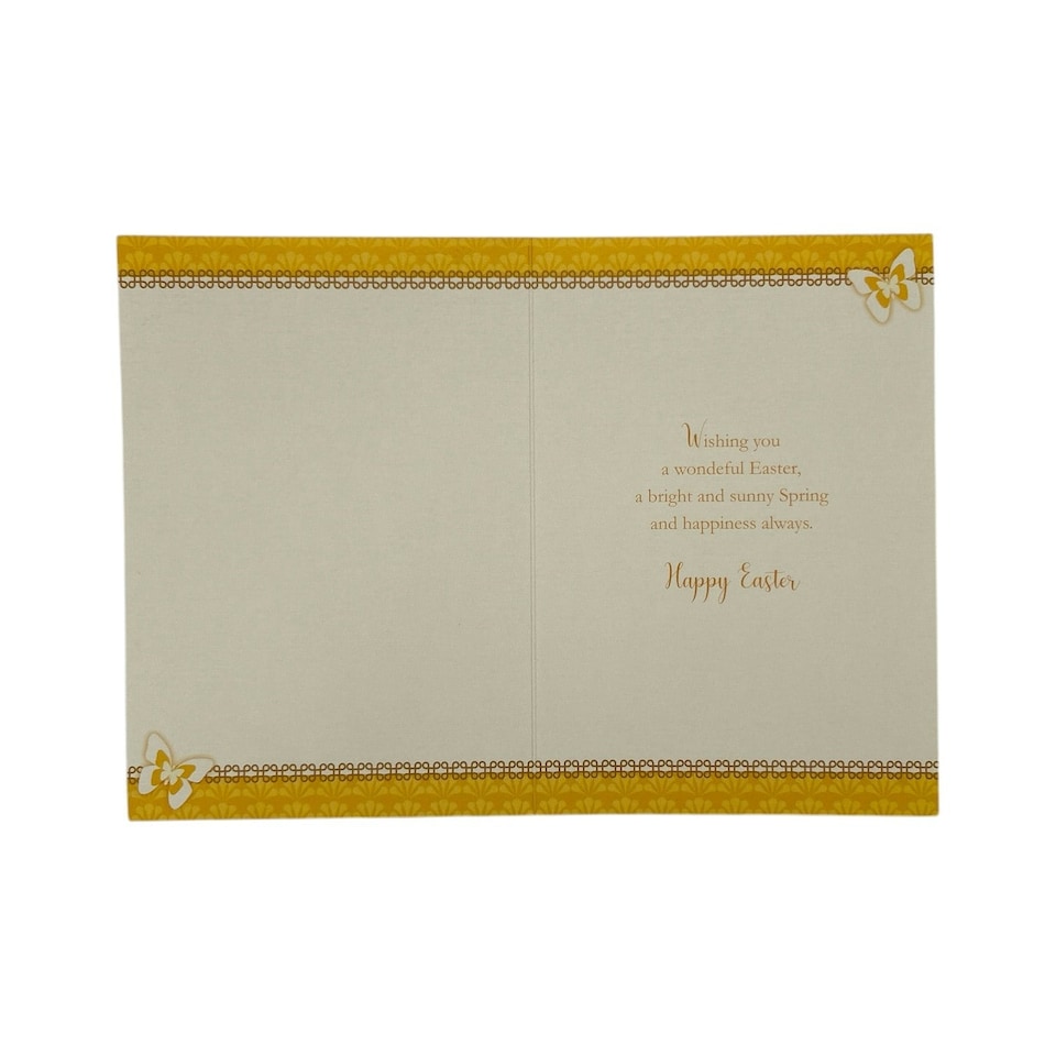 image 1 of Thinking Of You White Daffodil Flowers Design Easter Card