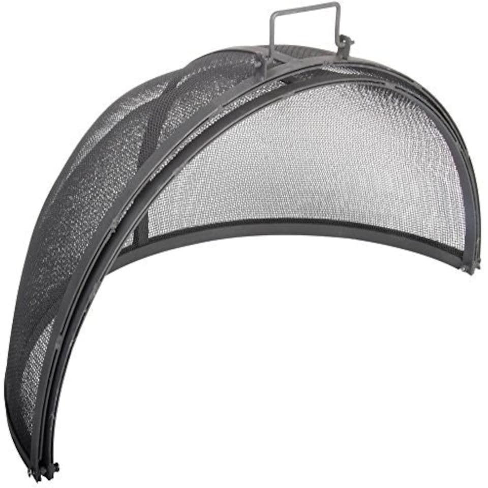 image 1 of Foldable Mesh Fire Screen Panel