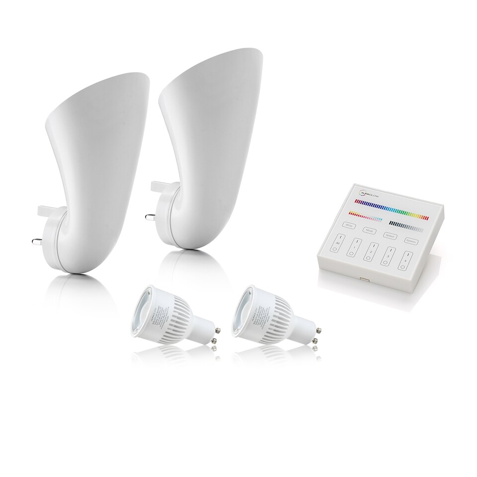 image 1 of Auraglow Plugin Uplighter Smart Light Bundle | White