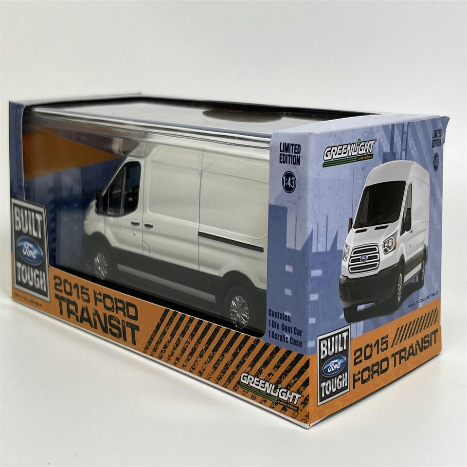 image 1 of 2015 Ford Transit White 1:43 Scale Greenlight 86039