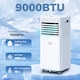 image 2 of HOMCOM Portable Air Conditioner 9000 BTU, 4-in-1 Mobile Air Conditioning Unit with Cool, Fan, Dehumidifier Sleep Mode, LED Display, Remote Control, 24H Timer, Window Kit, 1010W for Rooms