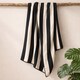 image 2 of Extra Large Organic Cotton Striped Beach Towel | Black | Black/Natural | One size | 1