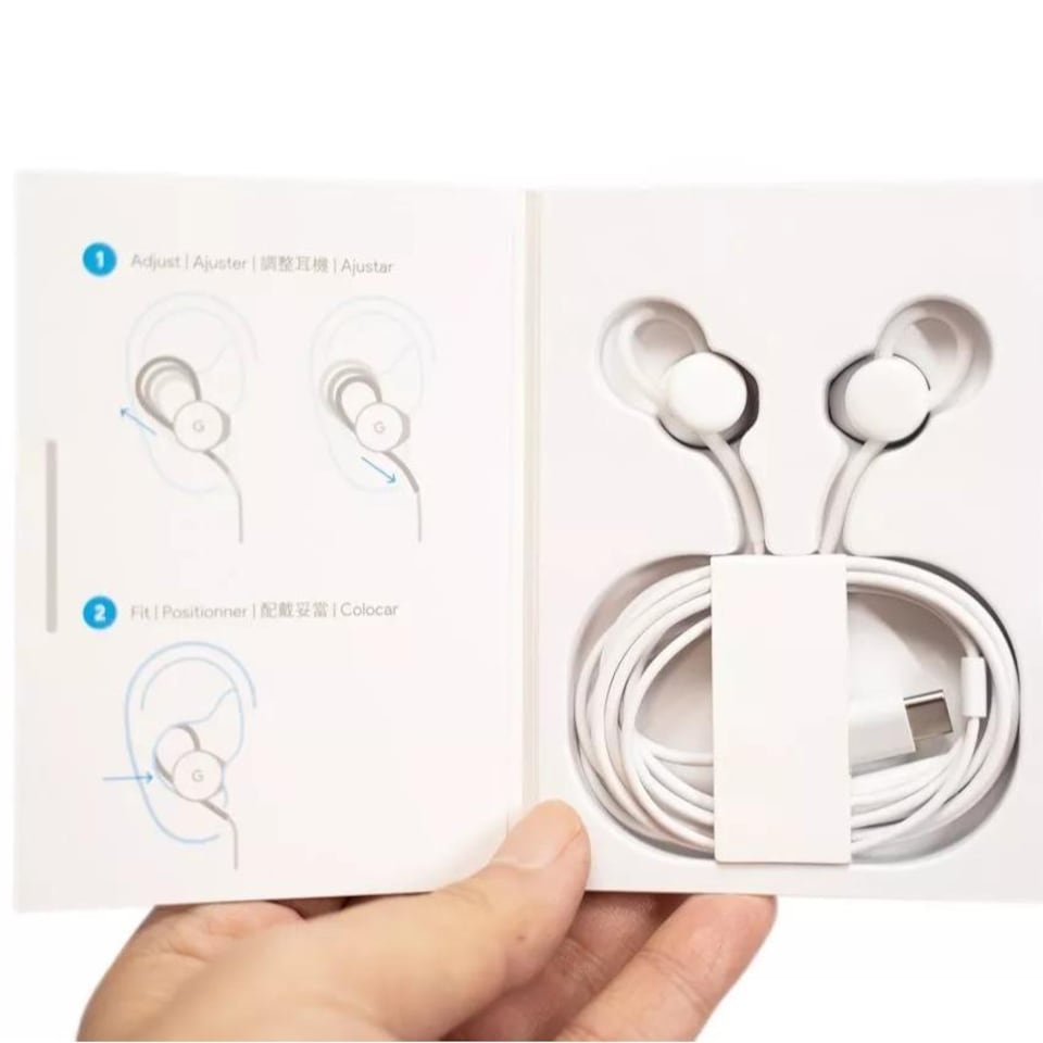 image 1 of Official Google Pixel Type-C Headphones For Pixel 9,  8, 8 Pro, 7, 7 Pro, 6Pro, 5, 4 GOOGLEHANDSFREE