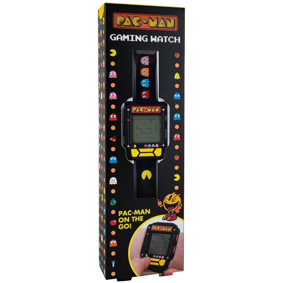 image 1 of PAC-MAN Gaming Watch with Retro Arcade Game & LCD Display