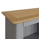 image 6 of Taberno Oak 3 Tier Bookcase Dove Grey Grey