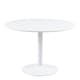 image 1 of Ibiza Round Dining Table with White Top and White Base
