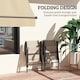 image 4 of Outsunny Folding Garden Dining Chairs Set of 4 with Mesh Seat Brown | 2 pcs