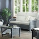 image 4 of Desser Turin Grey 3 Seater Rattan Sofa Set in Pebble - Conservatory Sofa Suite