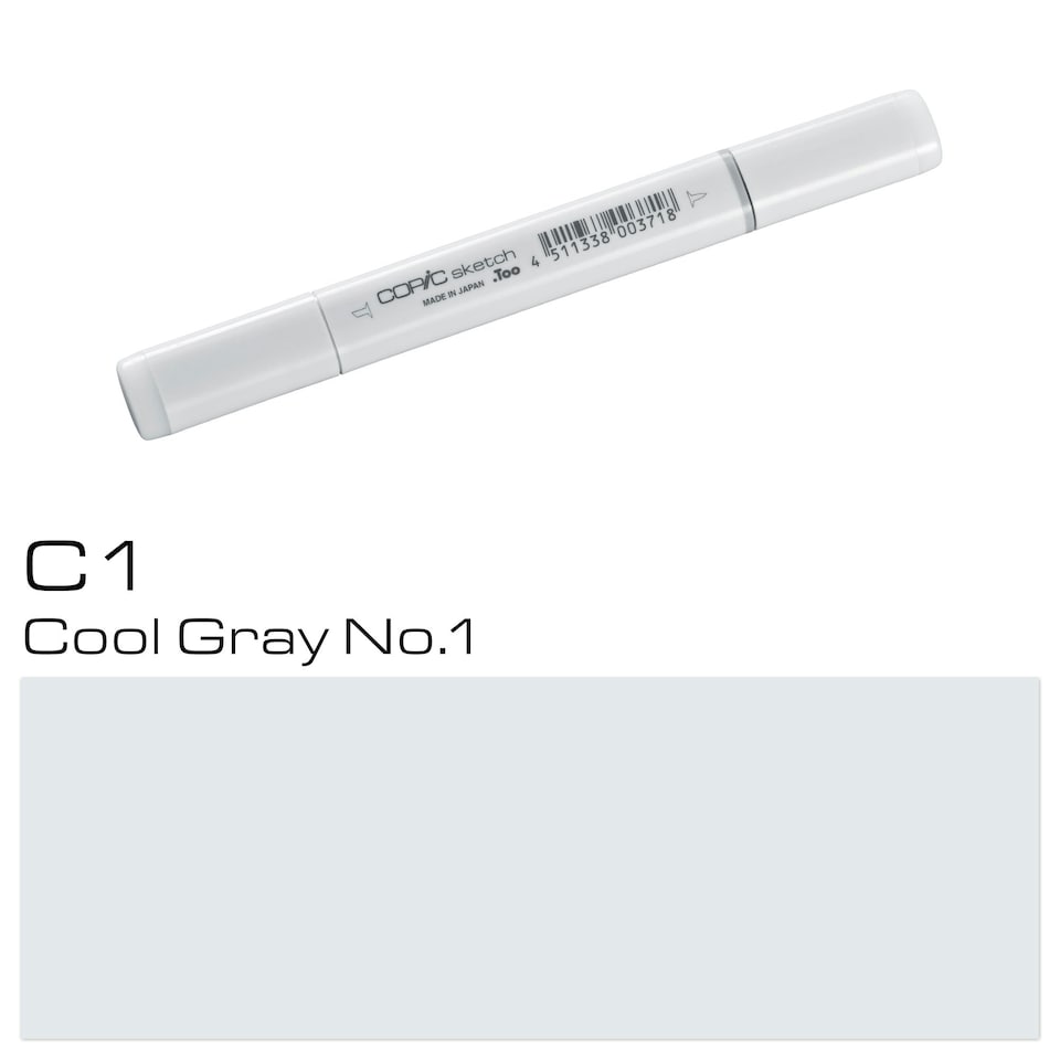 image 1 of Copic Sketch Marker, Cool Gray No.1, Single Pen