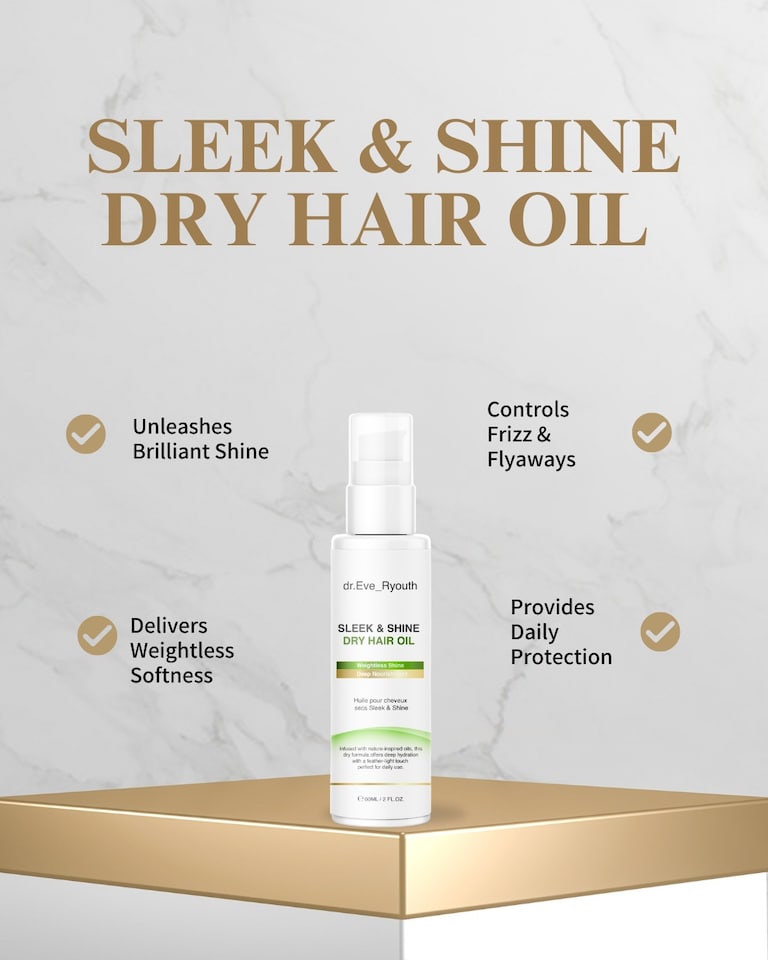 image 1 of Dr. Eve_Ryouth Sleek & Shine Dry Hair Oil 60ml