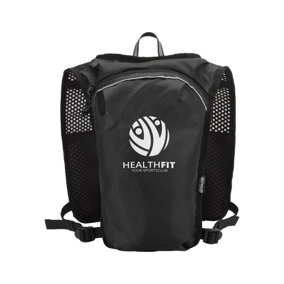 image 1 of Floso Nomad Recycled Running 5L Hydration Pack | Black | Solid Black | One Size | 1