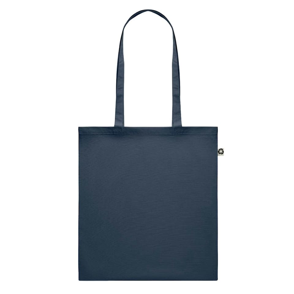 image 1 of MidOcean Zoco Colour Recycled Cotton Shopper Bag - French Navy - One Size | Blue