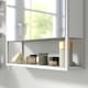 image 9 of HOMCOM Bathroom Mirror Cabinet Wall Mounted with Soft-Close Doors and Adjustable Shelf, Industrial Bathroom Wall Cabinet with Open Storage, 60 x 16 x 60 cm, White | White | White