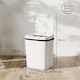 image 5 of HOMCOM 15L Sensor Bin, Automatic Touchless Kitchen Bin with Dual-Mode Opening, Easy Clean, Battery Operated for Home Office, Bedroom, Bathroom, White | White | White