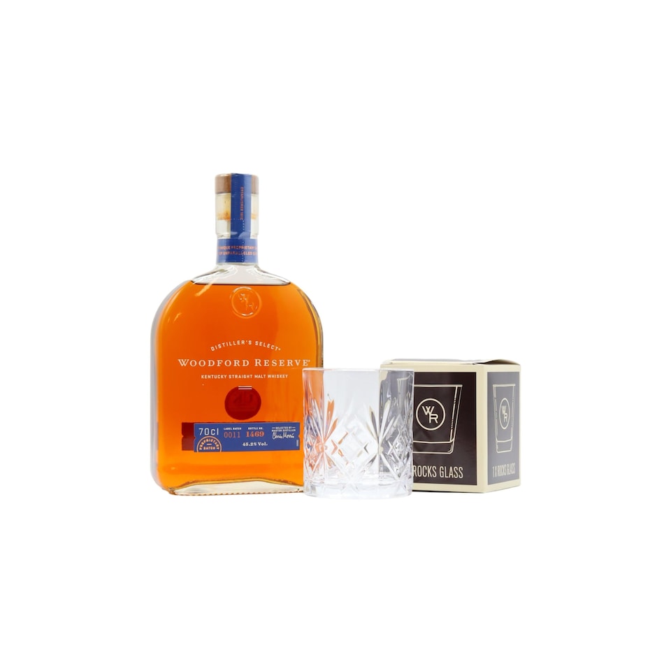 Woodford Reserve Distillers Select Kentucky Straight Malt Whiskey Includes Branded Glass