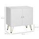 image 7 of HOMCOM Freestanding Storage Cabinet with Adjustable Shelves for Living Room