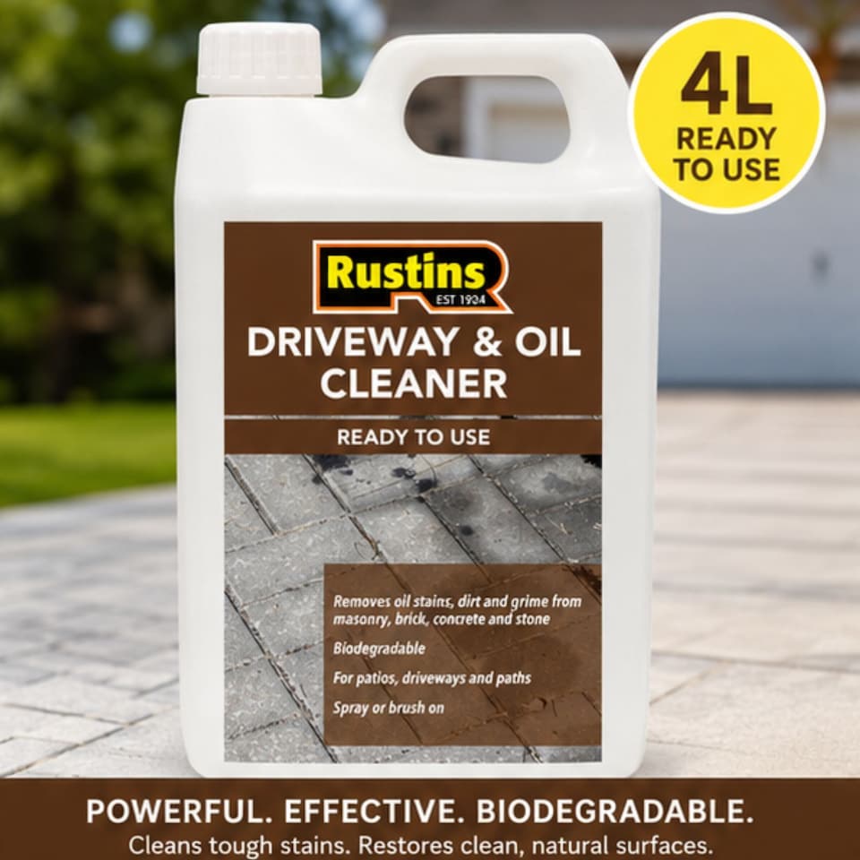 image 1 of Rustins Driveway & Oil Cleaner 4L Ready to Use Biodegradable Solution