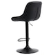 image 5 of Living and Home 2 Pcs Faux Leather Height Adjustable Bar Stool - Black