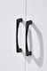 image 7 of Paddington 6 Door 2 Drawer Mirrored Wardrobe | White | Black Handles