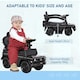 image 6 of HOMCOM Kids Ride-on Push Car 3 in 1 Benz G350 Baby Floor Slider Walker, Black