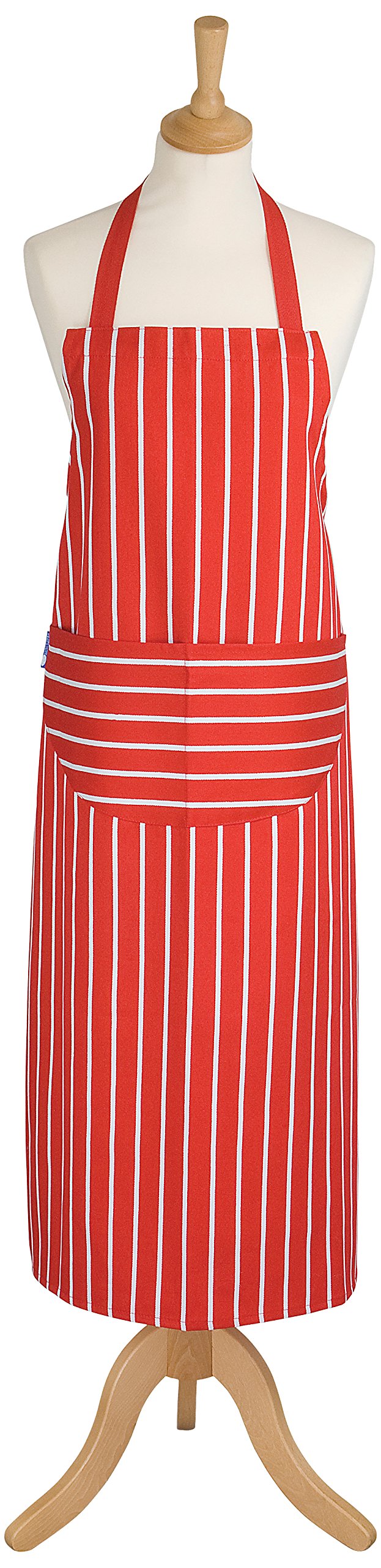 Butchers Stripe Long Adult Apron Made In UK Red Tesco Groceries Butchers Stripe Long Adult Apron Made In UK Red Tesco Groceries