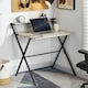 image 1 of Vida Designs Brooklyn Foldable Computer Desk Home Office Workstation, Grey