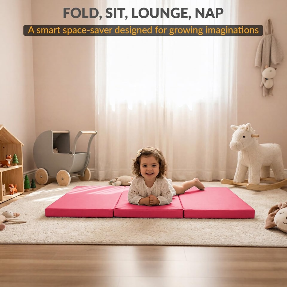 image 1 of Tri Fold Fold Out Z Bed Futon Sofa Chair Mattress