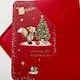 image 4 of NANNIE Cute Bear With Christmas Tree Loveable Greeting Card