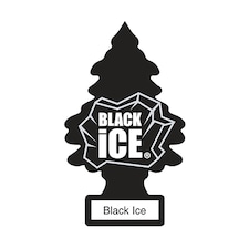 Saxon Automotive Little Trees Traditional Air Freshener - Black - Black Ice