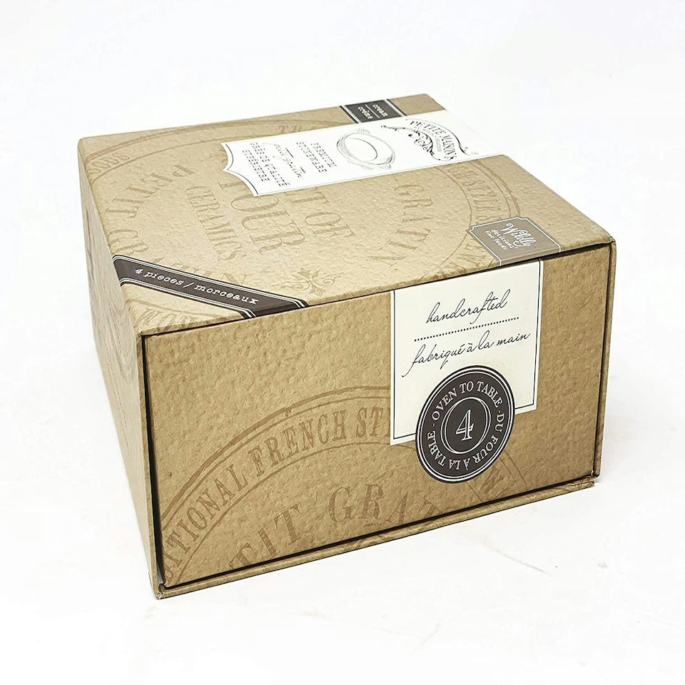 image 1 of Verano Spanish Ceramics Wildly Entertaining Set of 4 Gratin Side Dishes - 17cm Cream