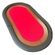 image 1 of Professional Folding Red Speed Cloth Poker Table Top For 6 Players