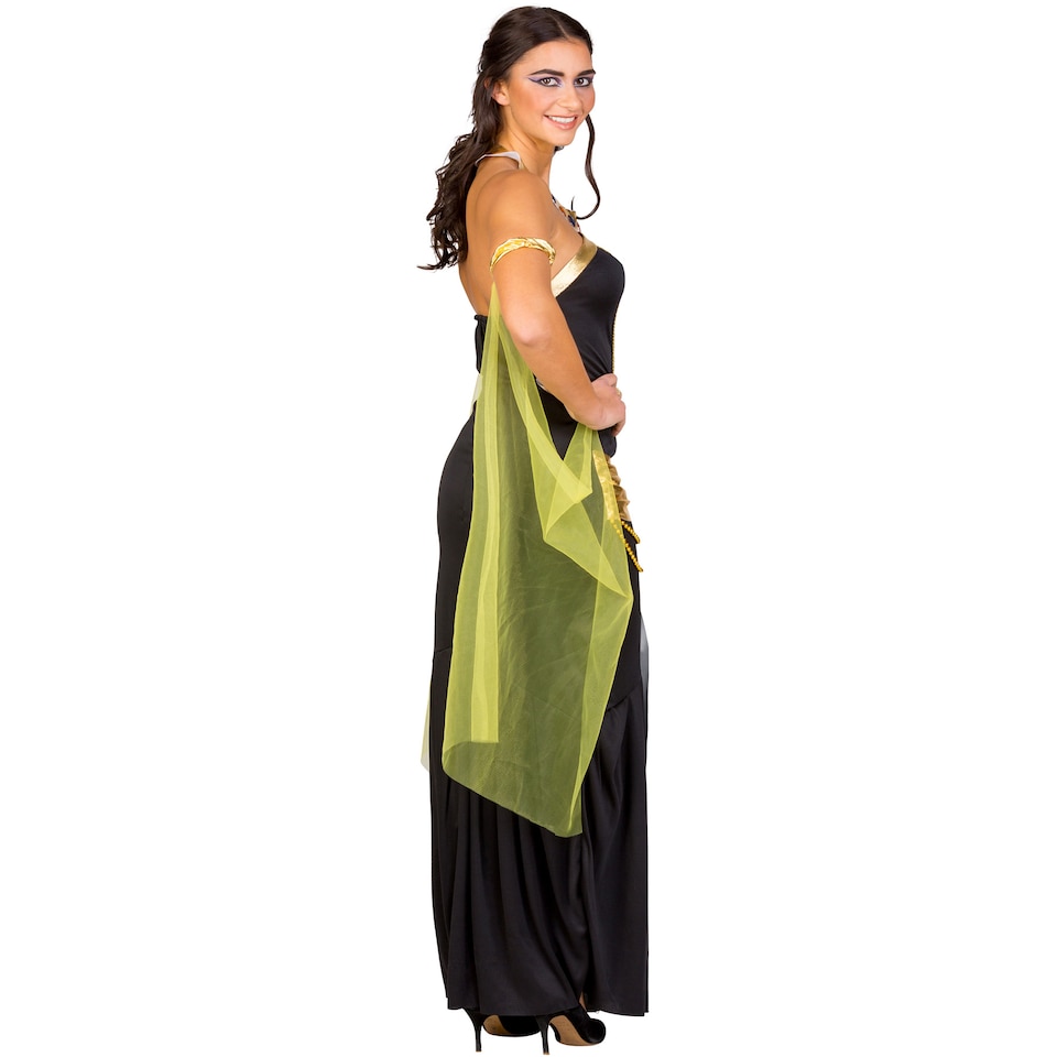 image 1 of Womens Pharaoh Nefertiti Costume | Black | black | S | 1