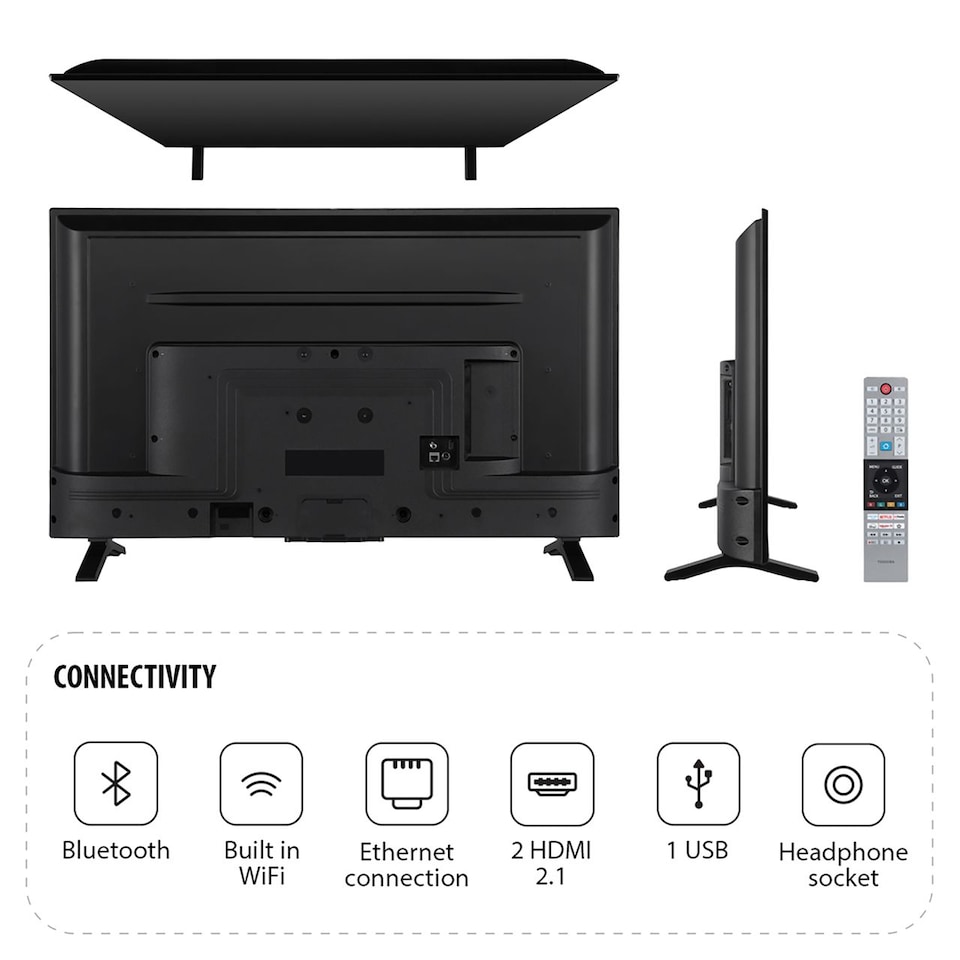 image 1 of Toshiba 40LV2553DB 40" Full HD Smart LED WiFi Freely VIDAA TV