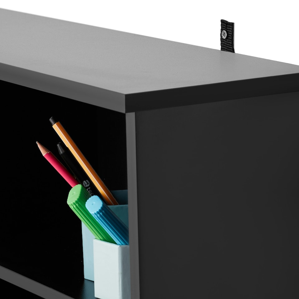 image 1 of Shelves Stevie - 21 compartments, height-adjustable, removable shelves Black