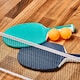 image 6 of Decathlon Table Tennis Set with Posts, Adjustable Rollnet, 2 Bats and 2 Balls - White/Grey